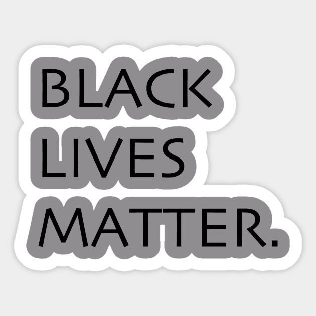 Black Lives Matter Sticker by Trans Action Lifestyle